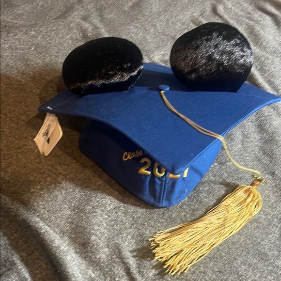 Disney Accessories - Disney Blue and Gold Mickey Graduation Hat 2021